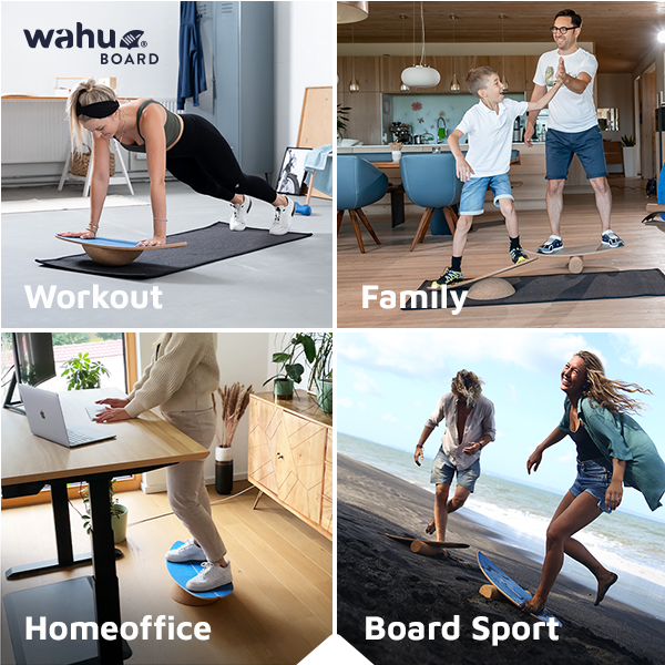 wahu Komplett-Set inkl. Halbkugel, Rolle, Ball, Tasche & Videokurs